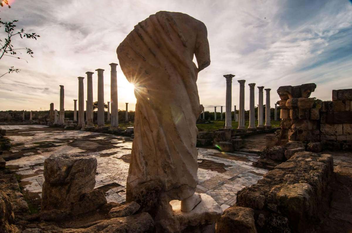 salamis-ruins-statue-historical-town