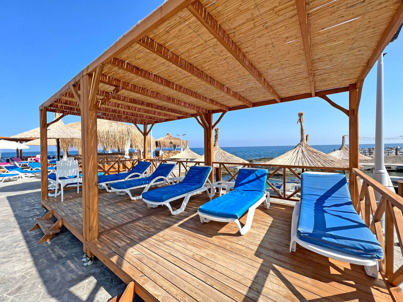 43 dome hotel beach sunbeds kyrenia