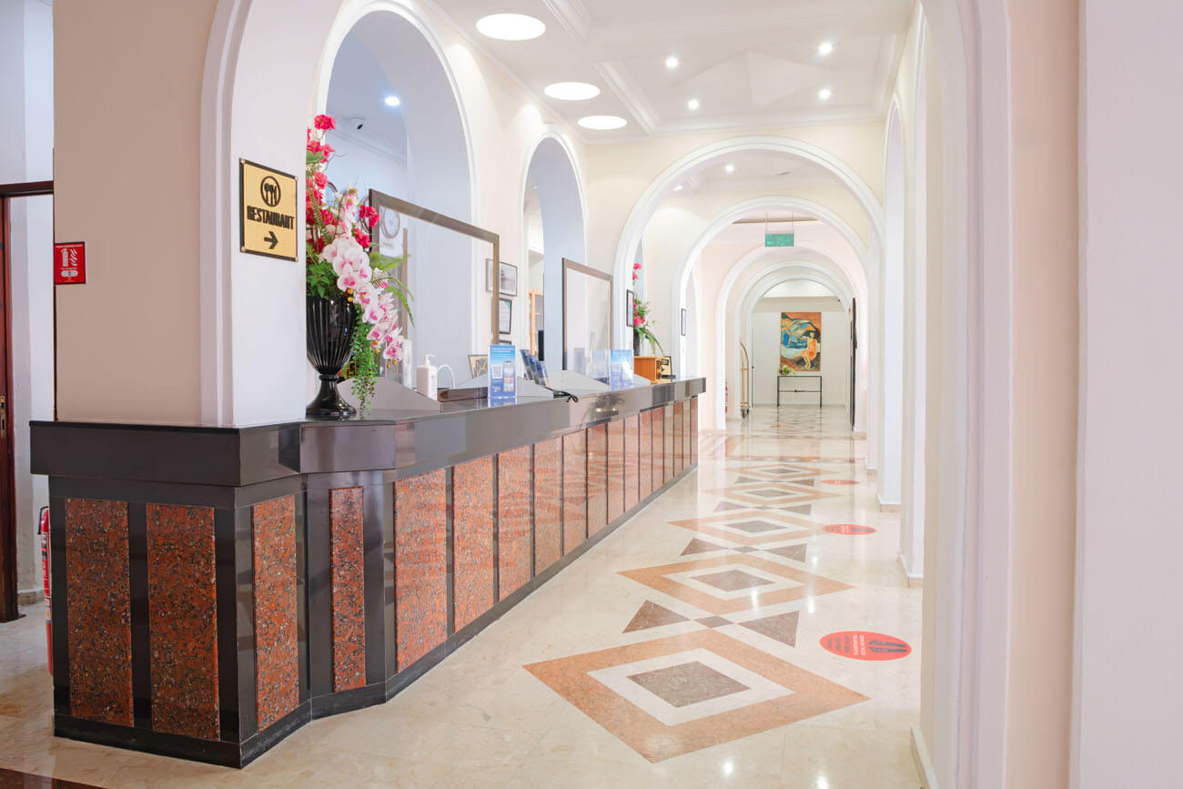 61 dome hotel reception area kyrenia