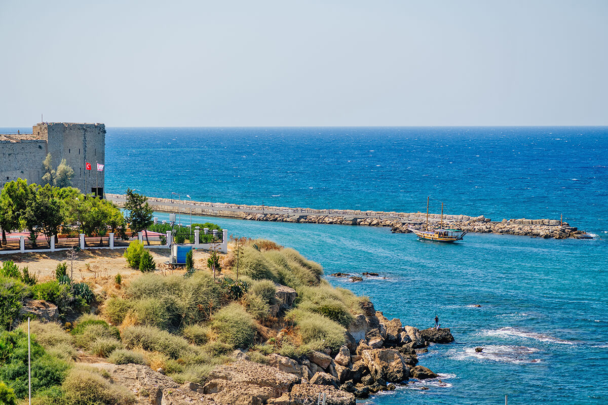 5 olivia palm kyrenia castle view