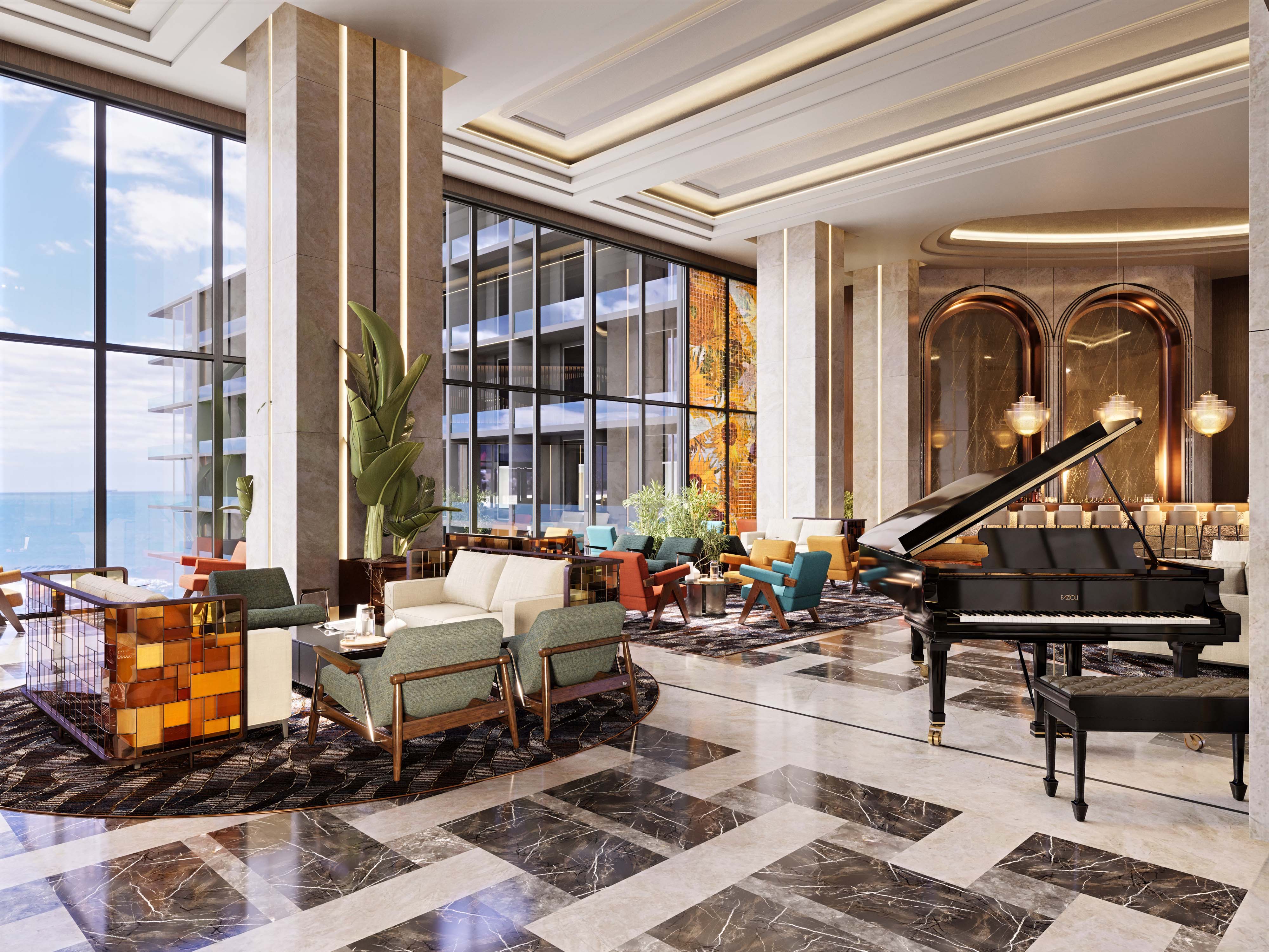 concorde lobby lounge girne north cyprus