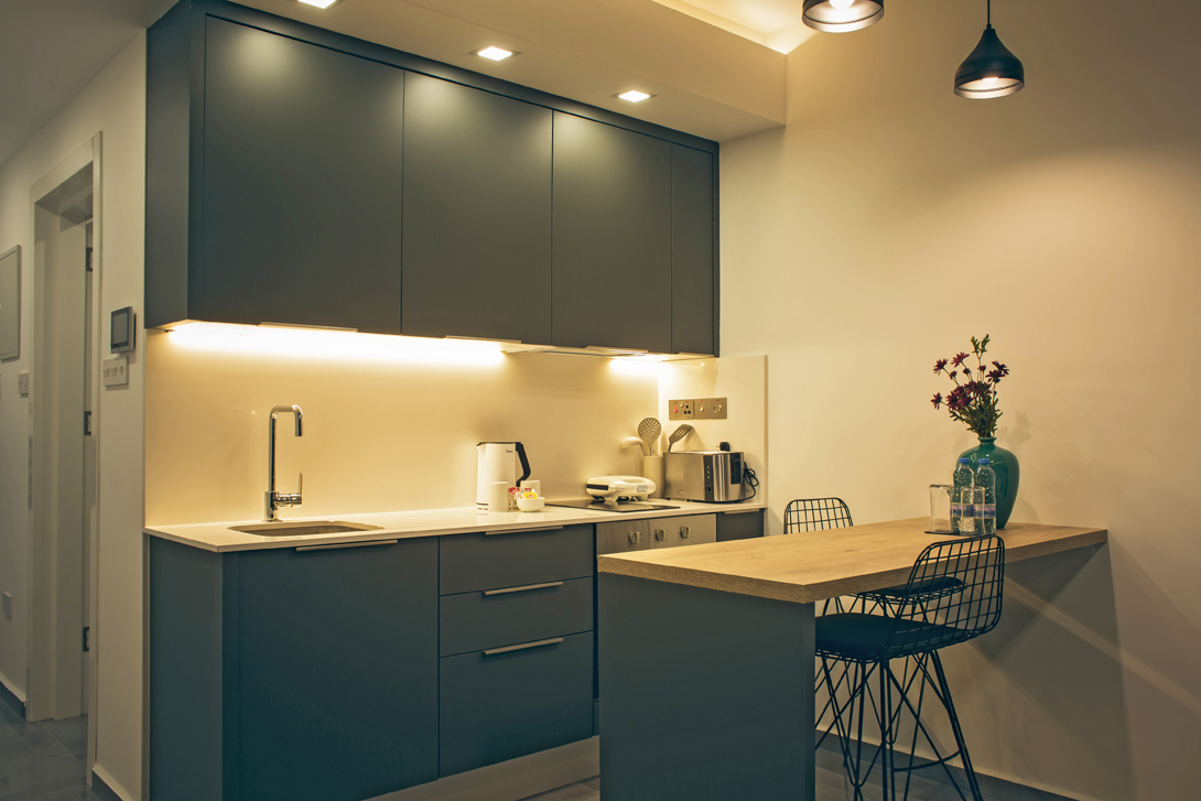 studio kitchen courtyard- amagusta