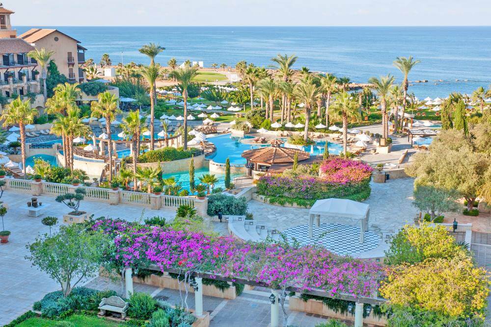 elysium hotel outdoor view paphos cyprus