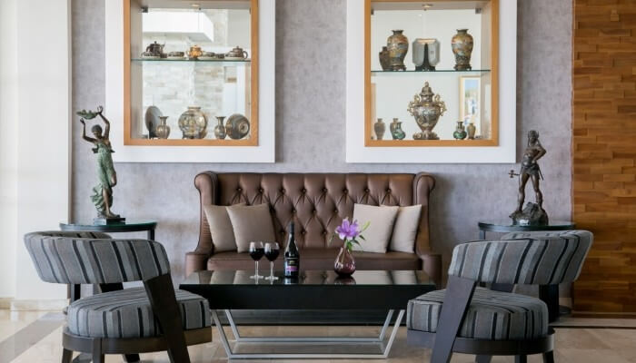 asterias beach hotel lobby sitting area