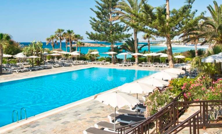 nissi beach hotel swimming pool cyprus
