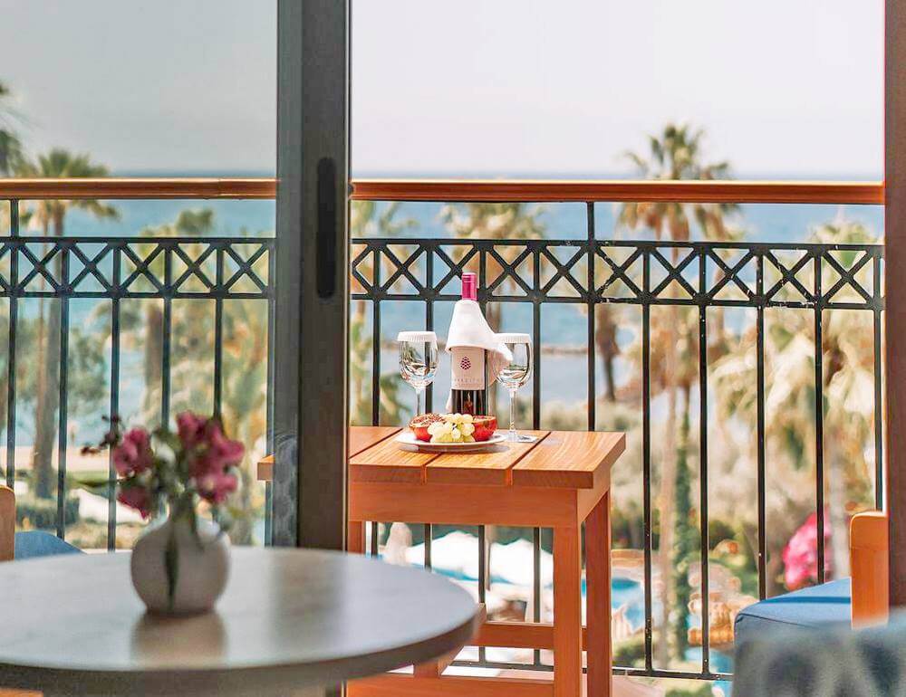 annabelle hotel deluxe room balcony paphos