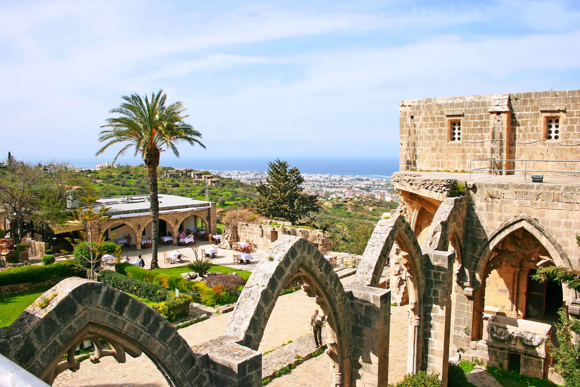 bellapais-abbey-kyrenia-sea-view
