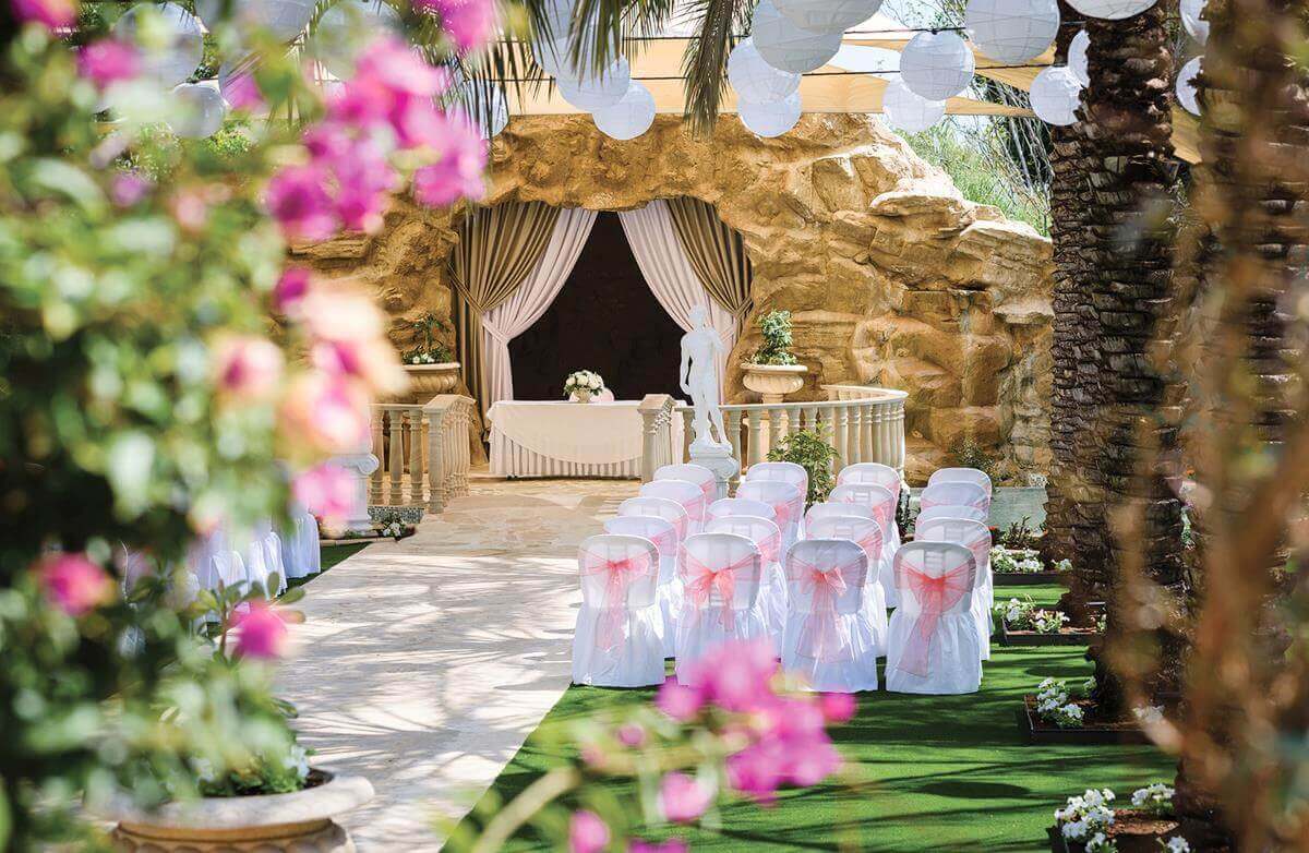 olympic lagoon ayia napa wedding setup