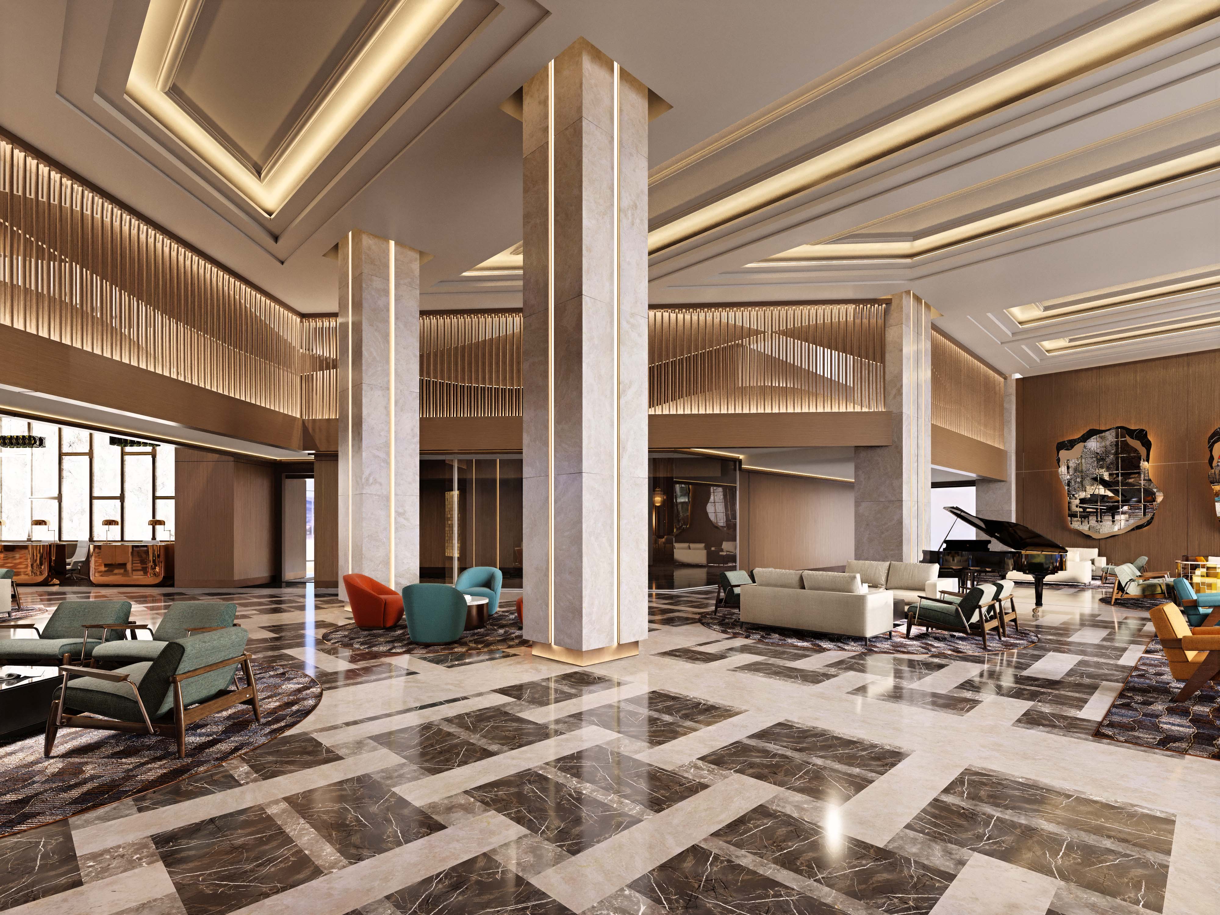 concorde lobby hall girne north cyprus