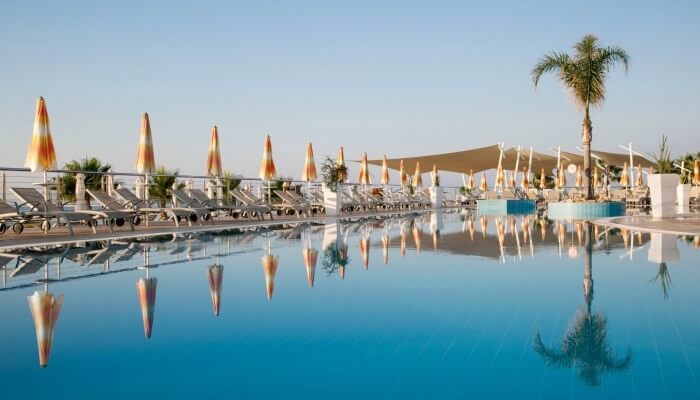 asterias beach hotel poolside terraces