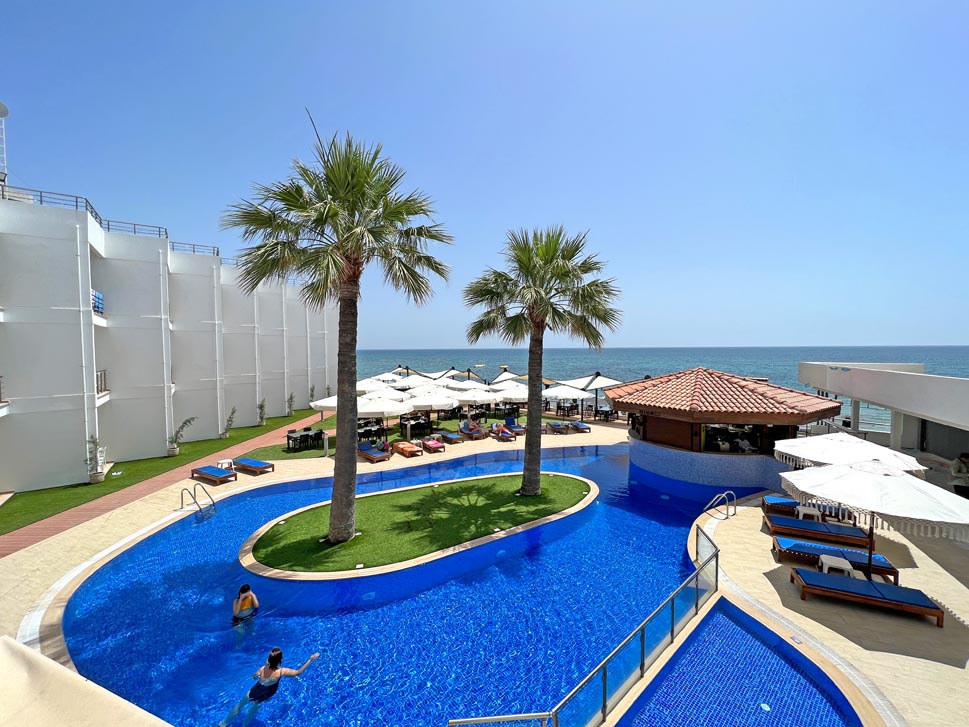 mimoza hotel pool view famagusta