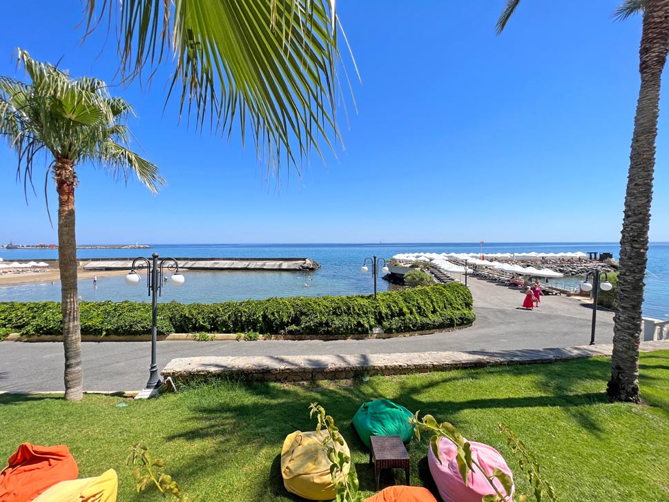vuni palace beach garden sitting kyrenia