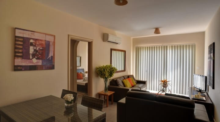 aphrodite sands apartment three bedroom seating