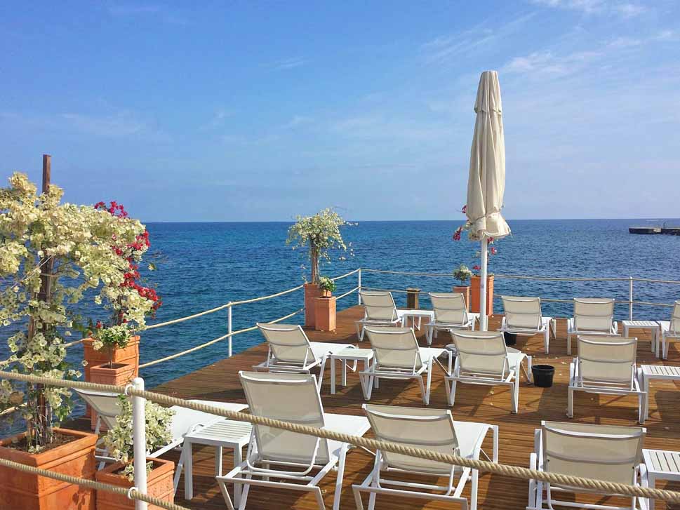 rocks hotel sunbeds kyrenia