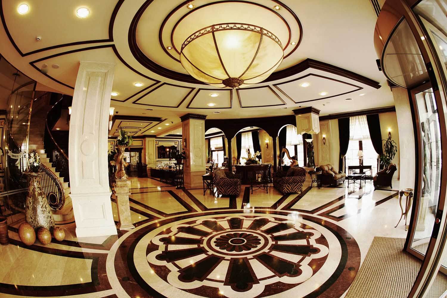 rocks luxury hotel lobby