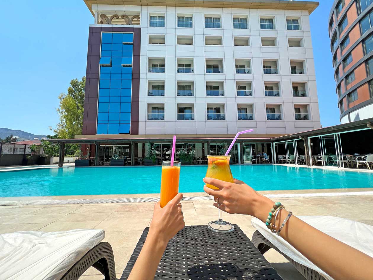 grand pasha outdoor pool kyrenia