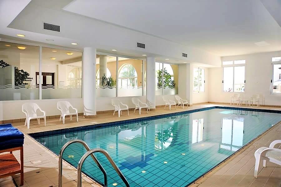 akti beach village resort indoor pool