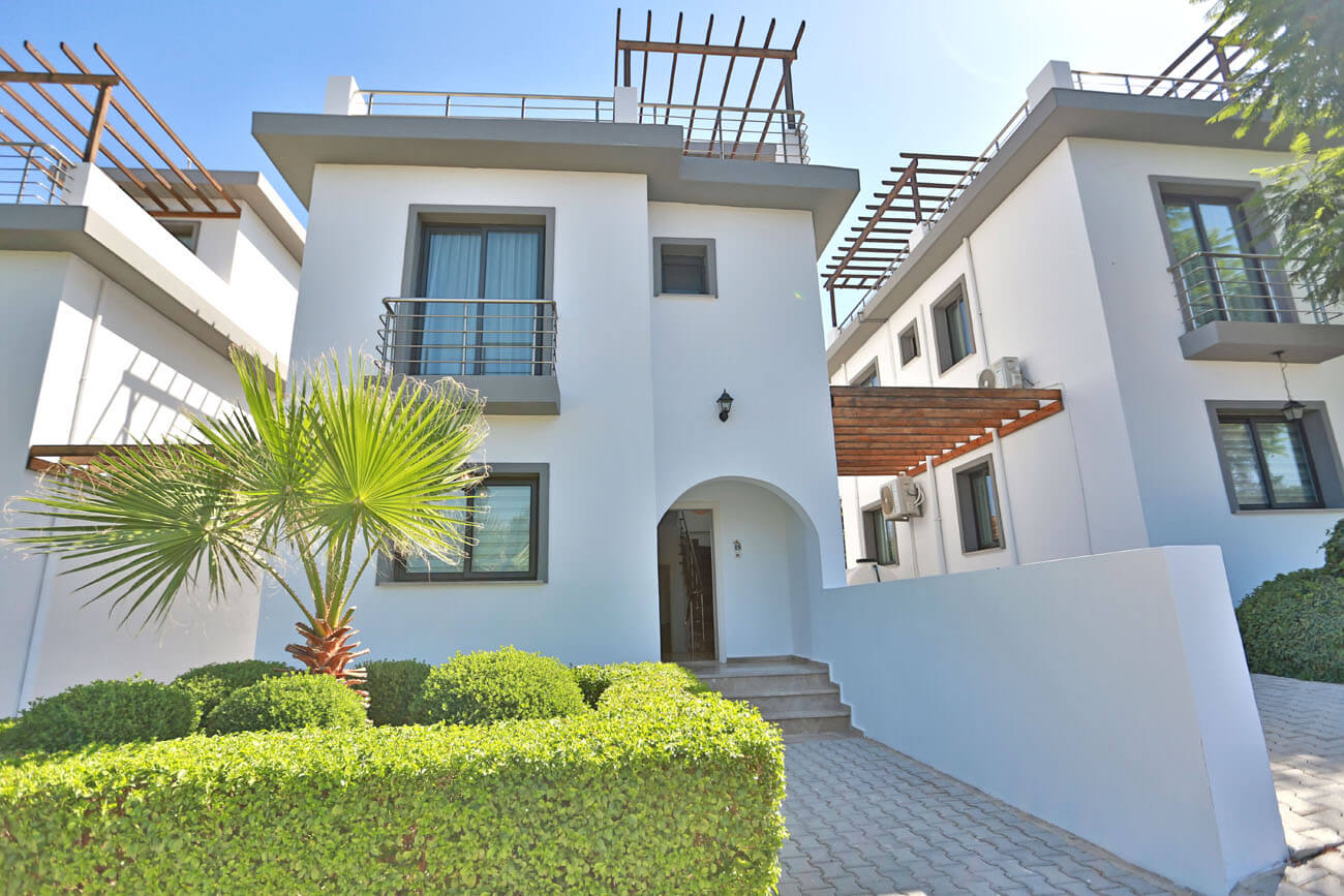 deluxe villa outside view skyline kyrenia