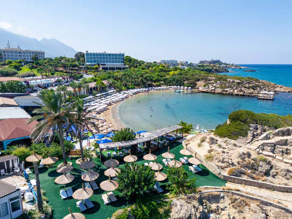 3 denizkizi beach beach hotel view kyrenia
