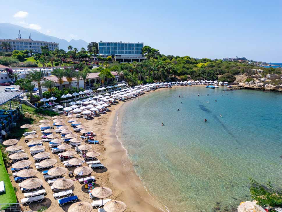 2 denizkizi beach Seaside panorama kyrenia