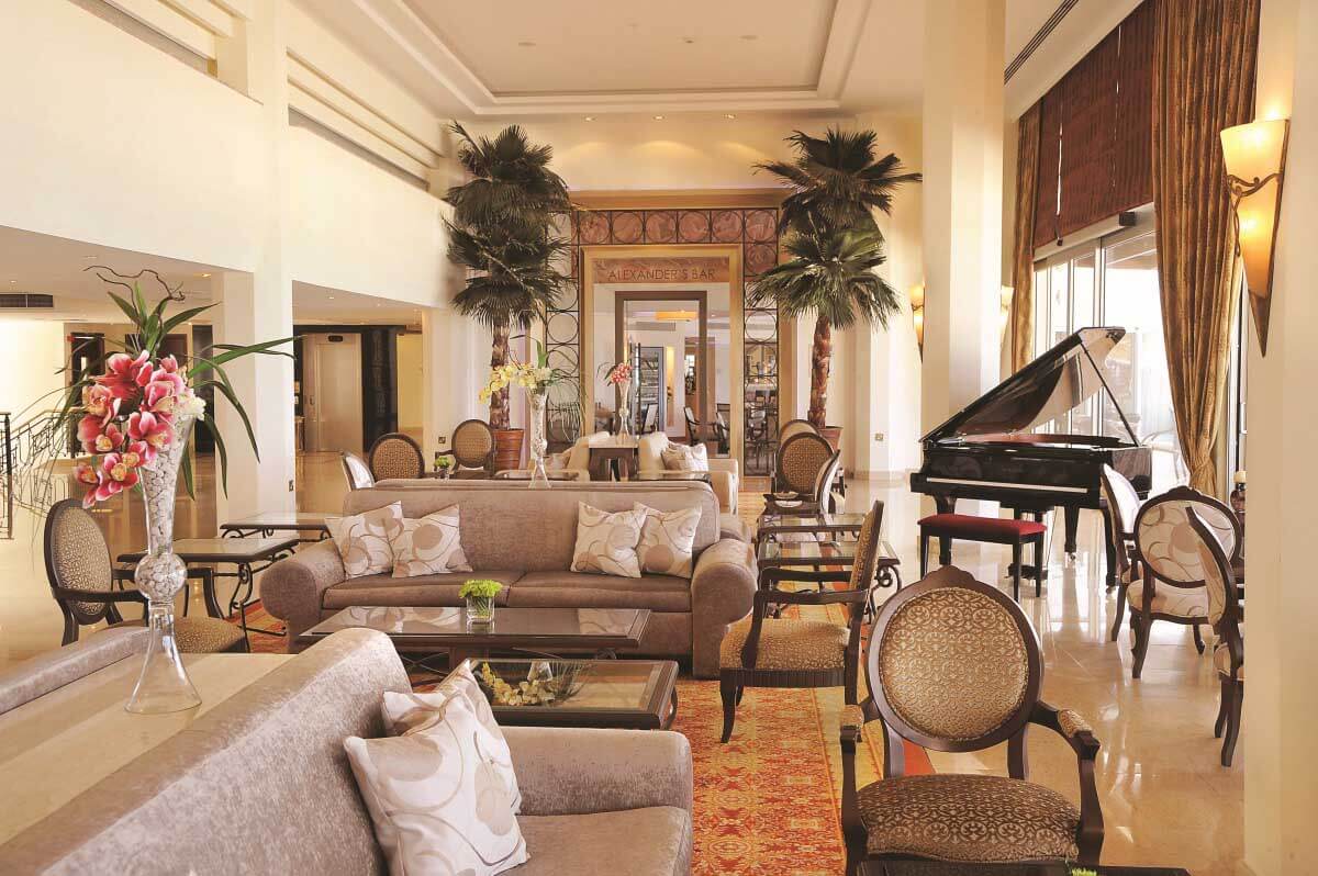 alexander beach hotel lobby area